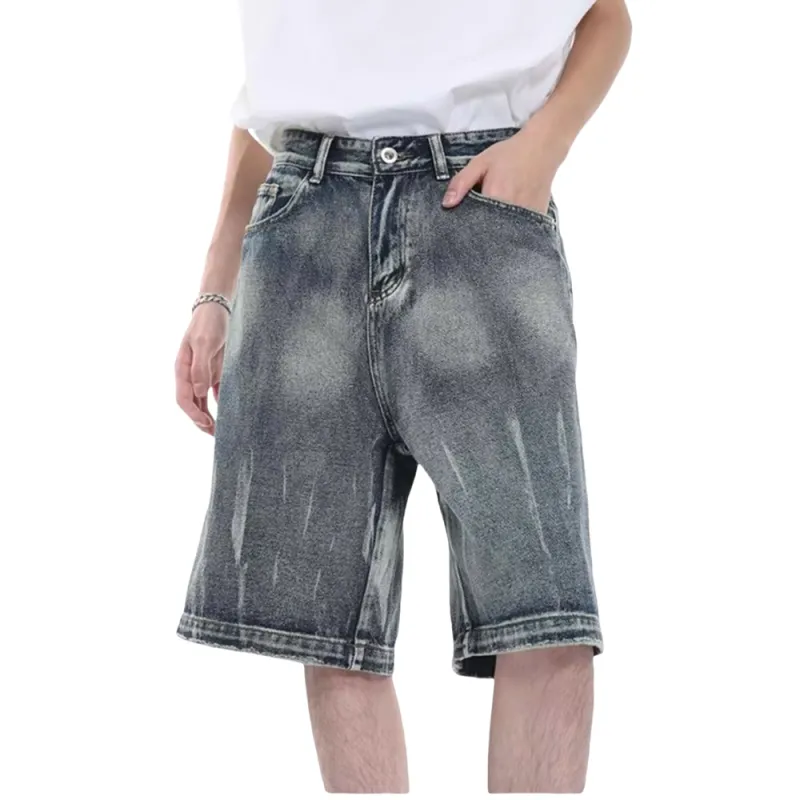 Weles Denim Shorts Unisex Blue-3