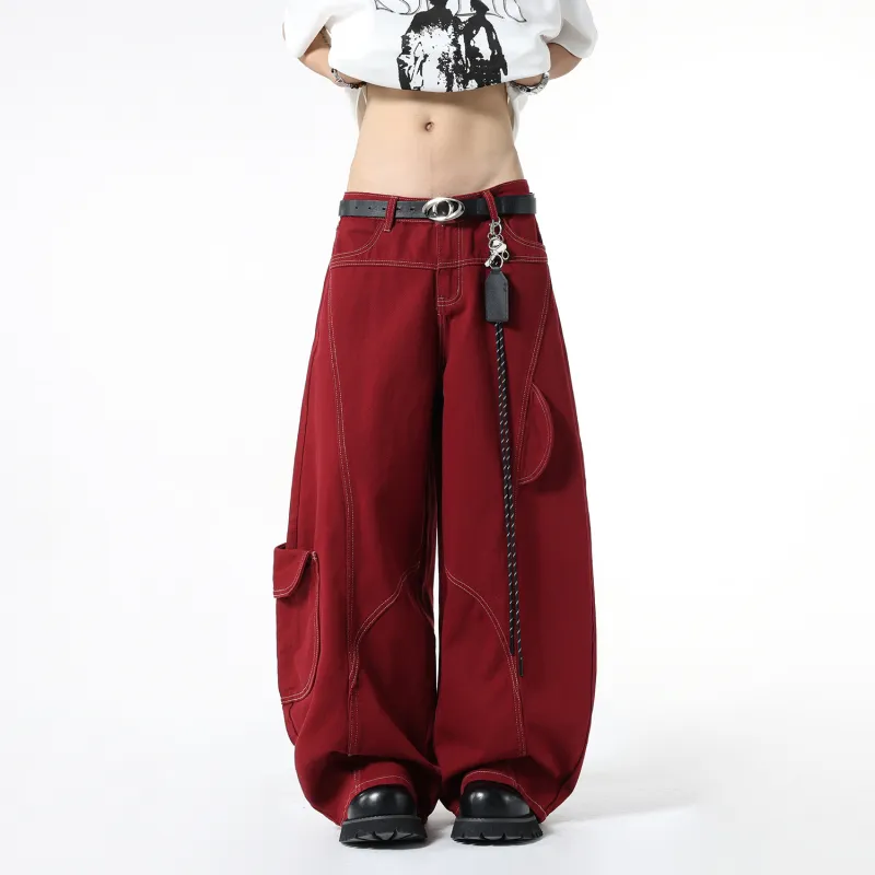 Weles Jeans Unisex Red-3