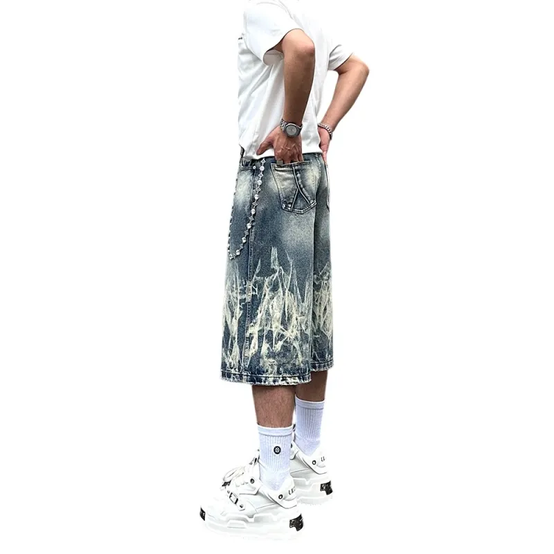 Weles Denim Shorts Unisex Blue-3