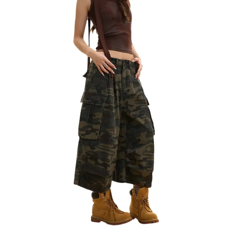 Weles Denim Shorts Unisex Camouflage-4