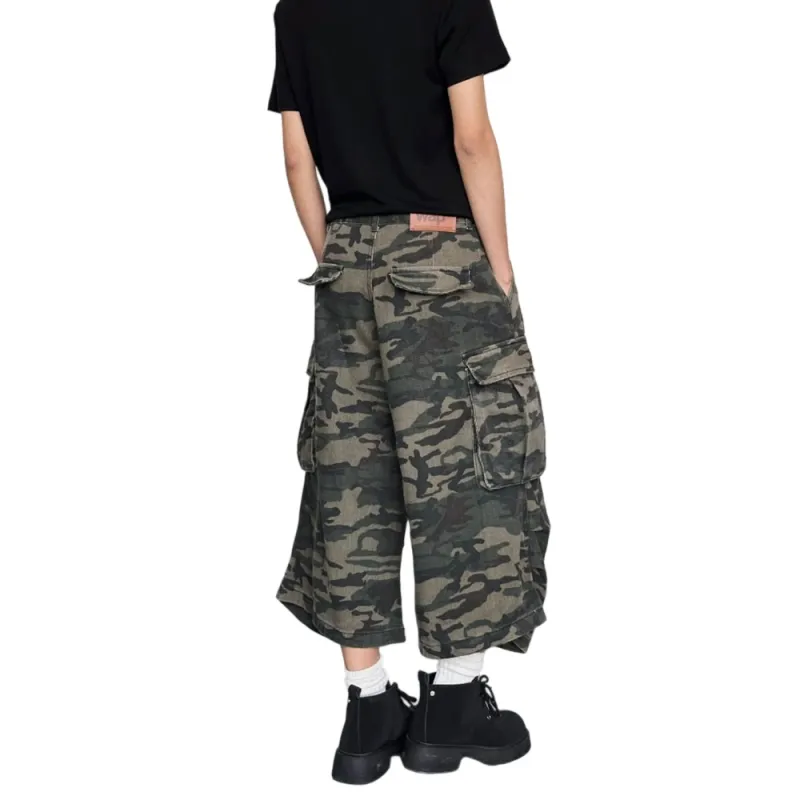 Weles Denim Shorts Unisex Camouflage-4