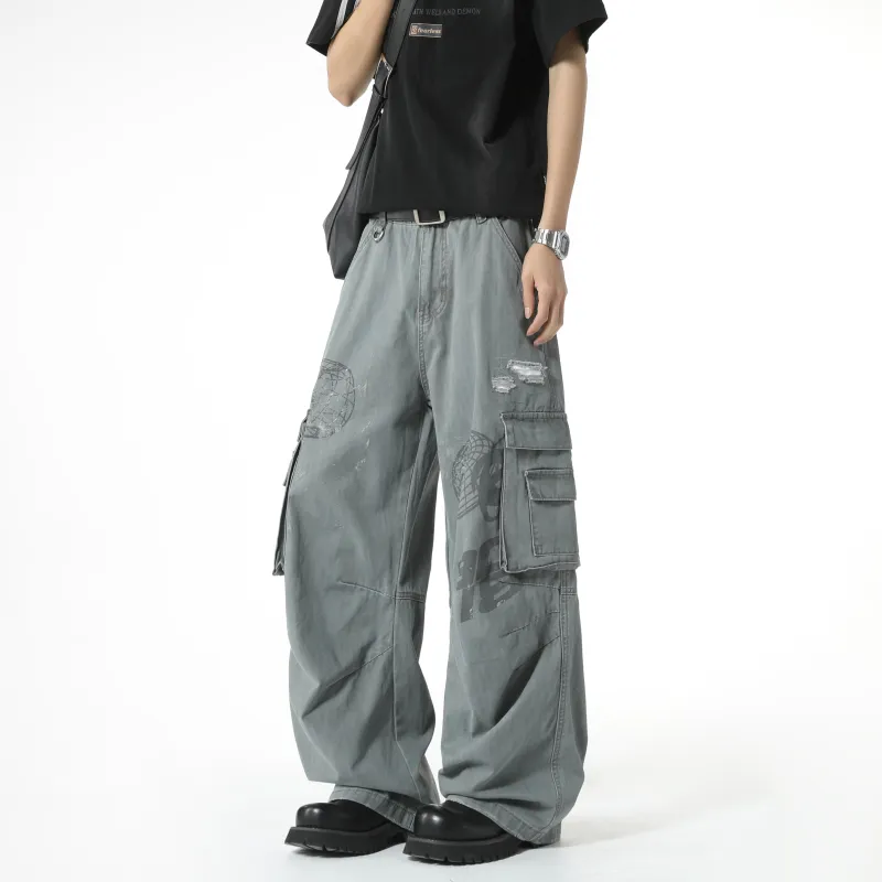 Weles Casual Pants Unisex Gray-1