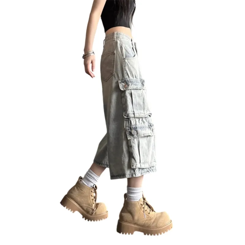 Weles Denim Shorts Unisex Blue-3