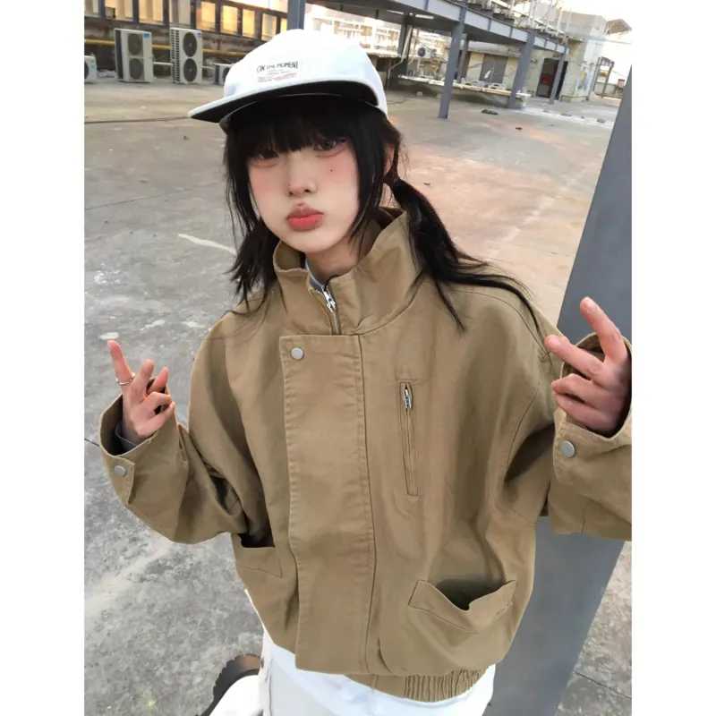Weles Jackets & Coats Unisex Khaki-2