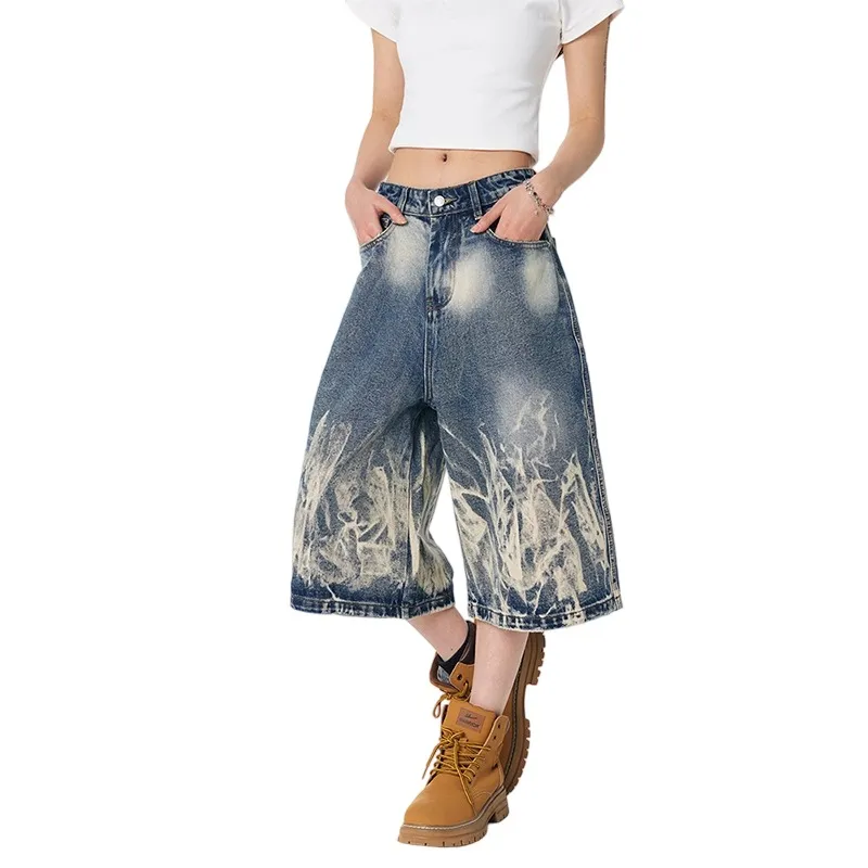 Weles Denim Shorts Unisex Blue-3