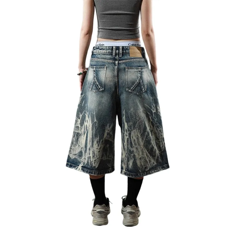 Weles Denim Shorts Unisex Blue-3