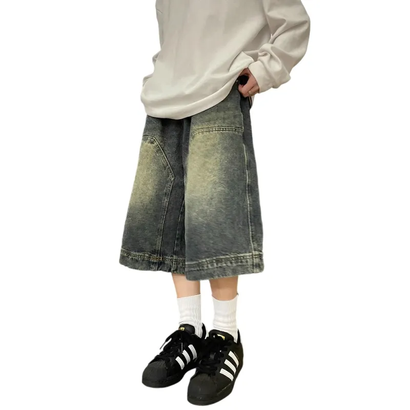 Weles Denim Shorts Unisex Vintage Blue-1