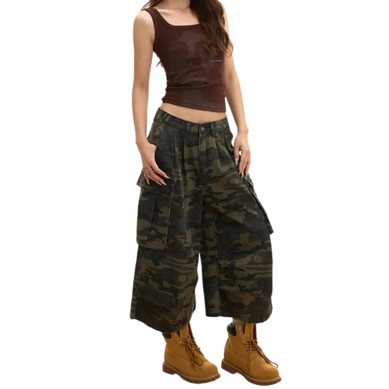 Weles Denim Shorts Unisex Camouflage-3