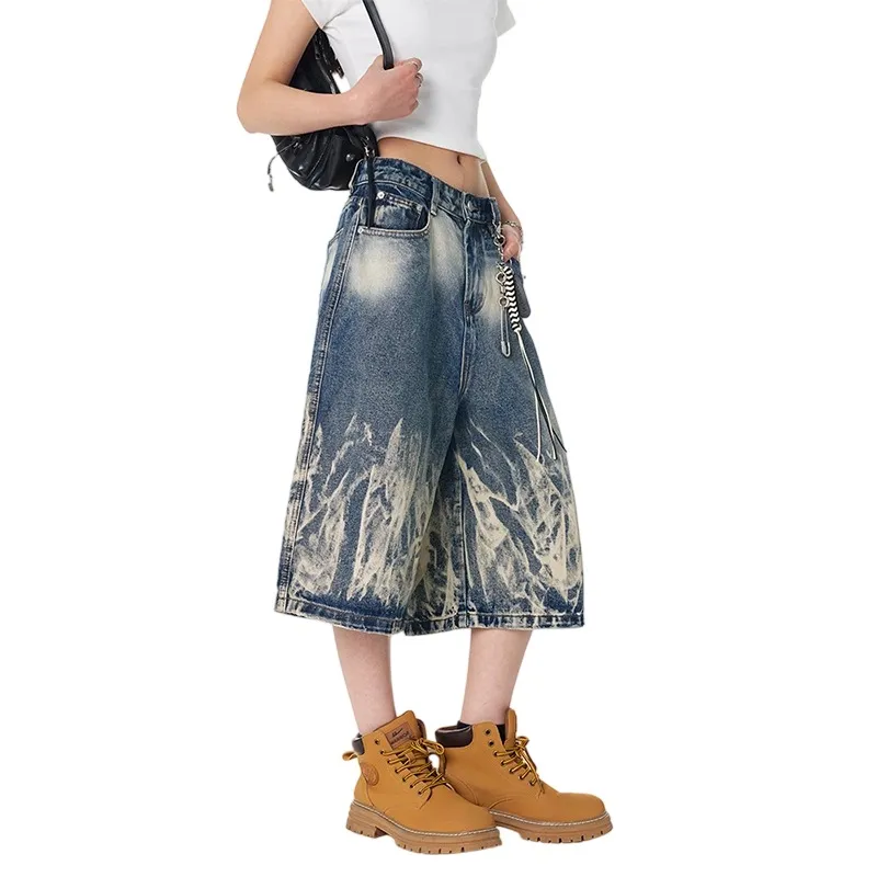 Weles Denim Shorts Unisex Blue-2