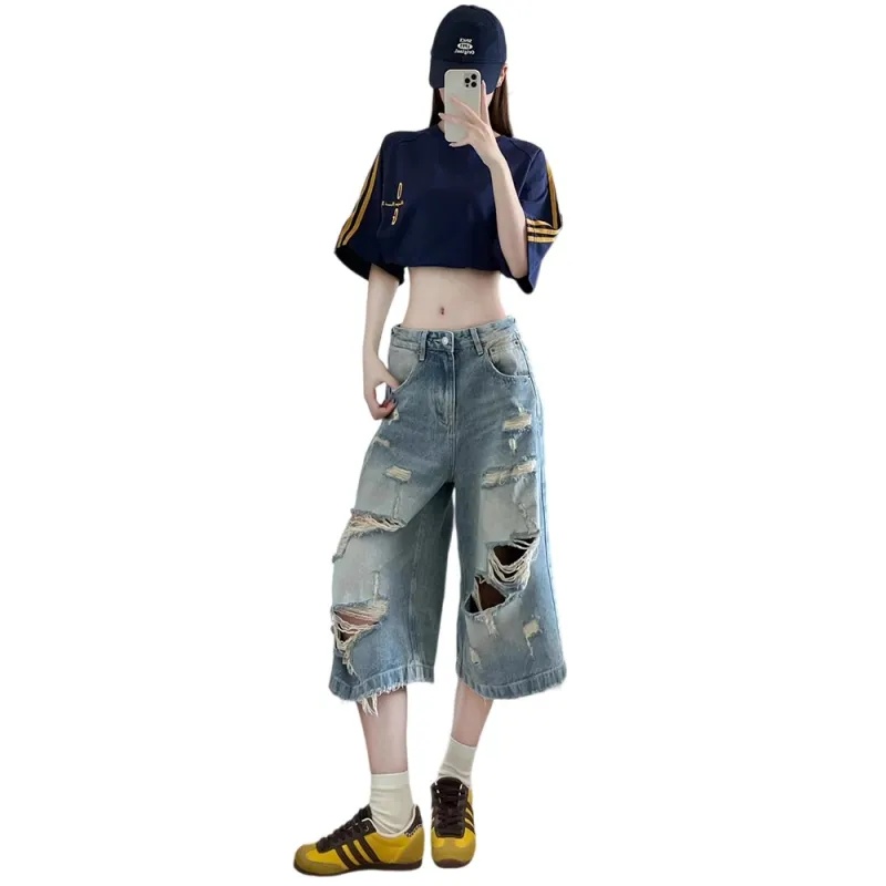 Weles Denim Shorts Unisex Blue-3