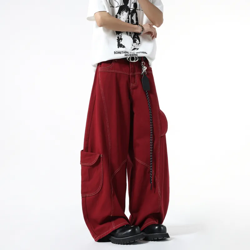 Weles Jeans Unisex Red-5