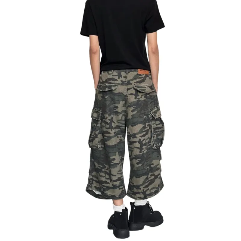 Weles Denim Shorts Unisex Camouflage-7