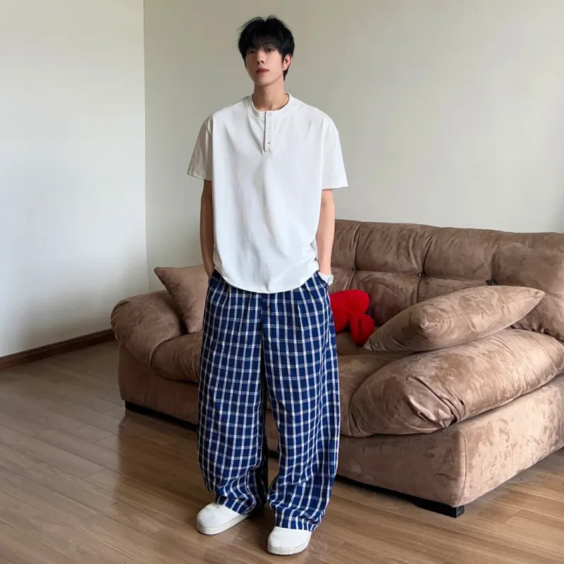 Weles Casual Pants Unisex Blue-2