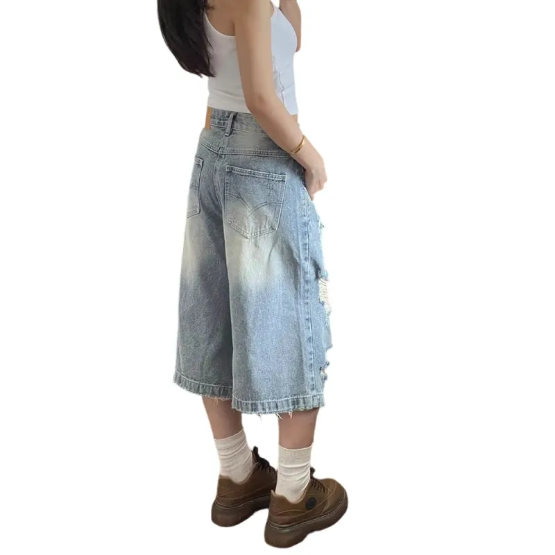 Weles Denim Shorts Unisex Blue-4