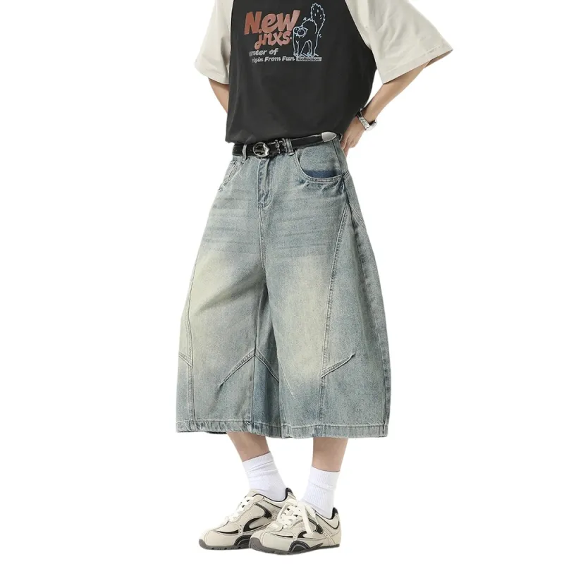 Weles Denim Shorts Unisex Blue-1