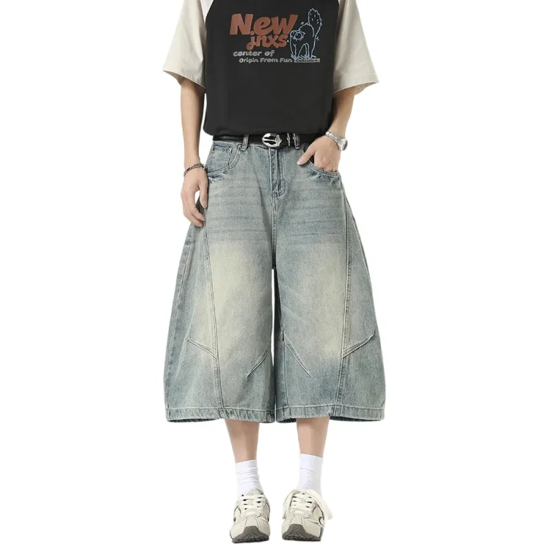 Weles Denim Shorts Unisex Blue-3