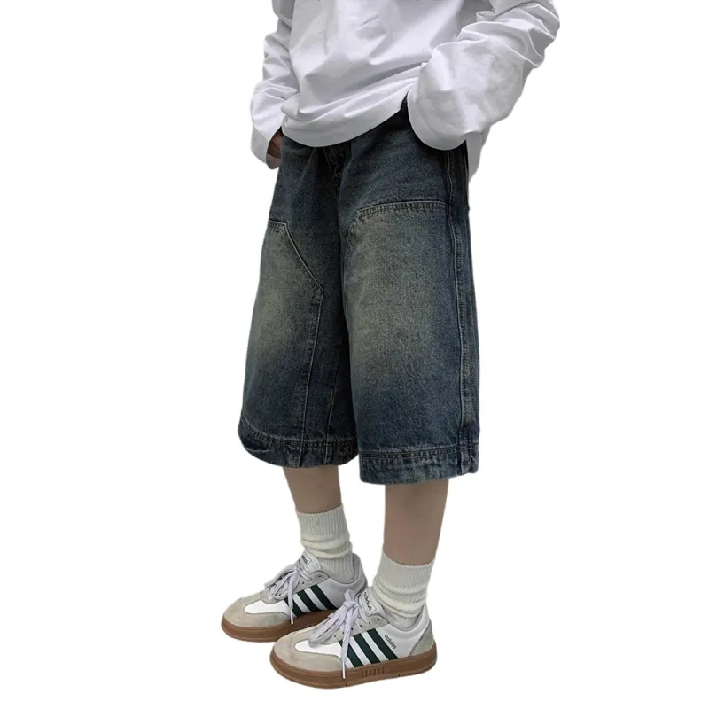 Weles Denim Shorts Unisex Vintage Blue-3