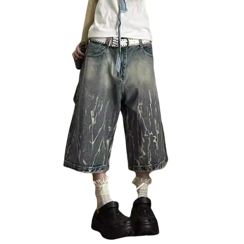Weles Denim Shorts Unisex Blue-5