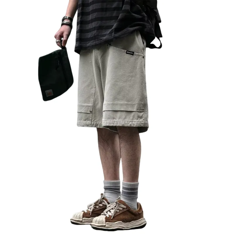 Weles Casual Shorts Unisex Gray-2