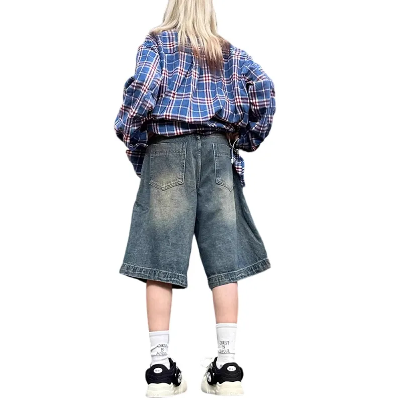 Weles Denim Shorts Unisex Vintage Blue-1