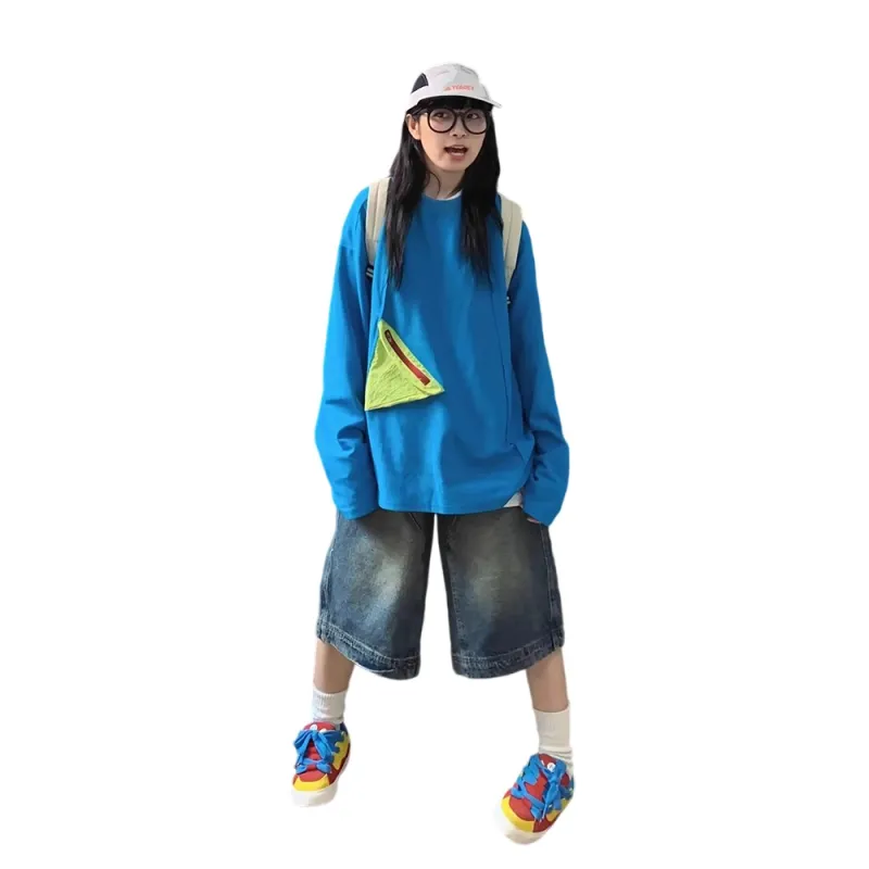 Weles Denim Shorts Unisex Vintage Blue-3