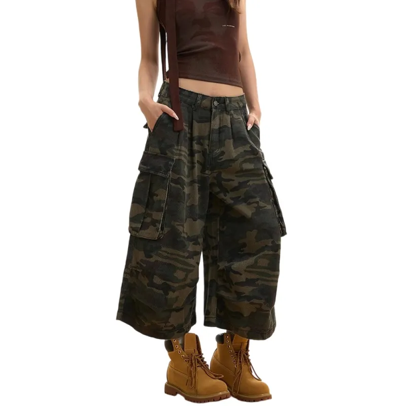 Weles Denim Shorts Unisex Camouflage-5