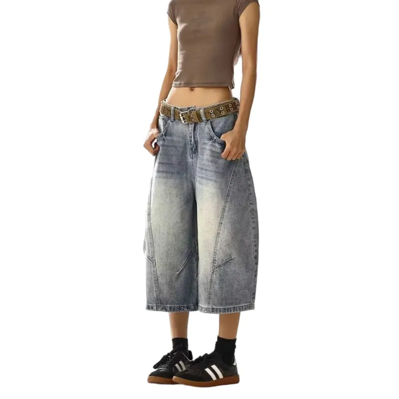 Weles Denim Shorts Unisex Blue-1