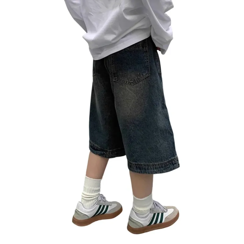 Weles Denim Shorts Unisex Vintage Blue-2