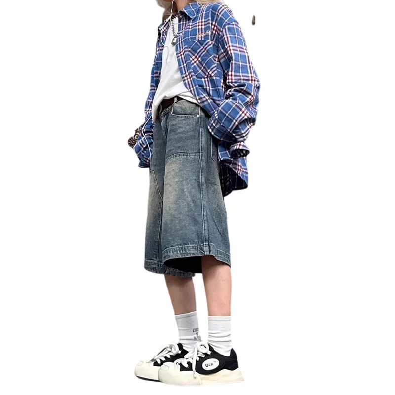 Weles Denim Shorts Unisex Vintage Blue-4