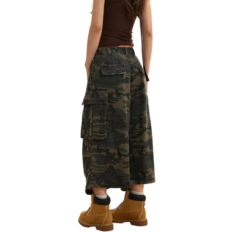 Weles Denim Shorts Unisex Camouflage-7