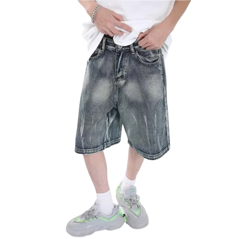 Weles Denim Shorts Unisex Blue-2