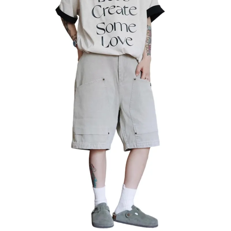 Weles Casual Shorts Unisex Light Gray-5