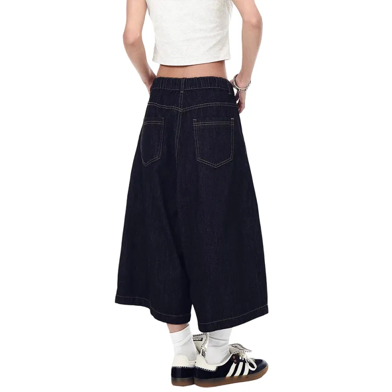 Weles Denim Shorts Unisex Black-5