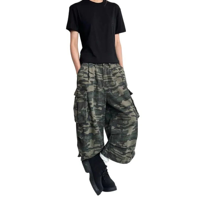 Weles Denim Shorts Unisex Camouflage-6