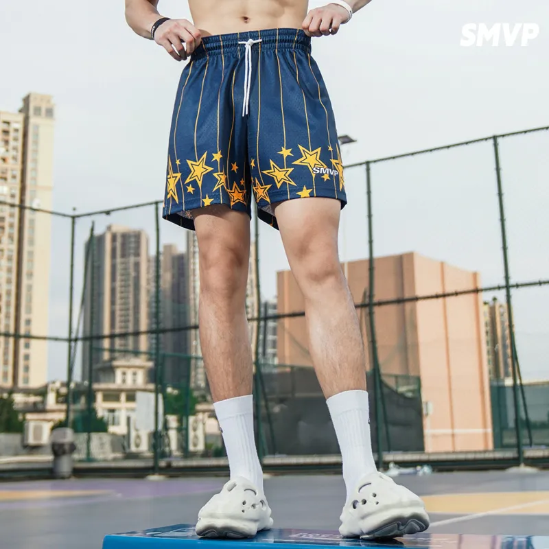SMVP Sports Shorts Unisex Blue-5