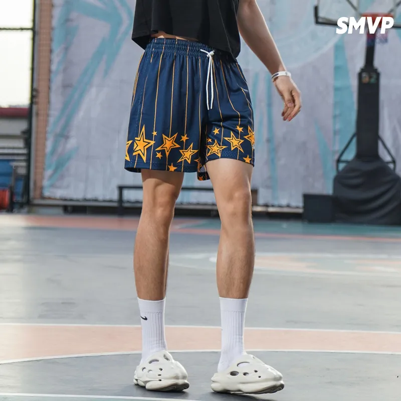 SMVP Sports Shorts Unisex Blue-6