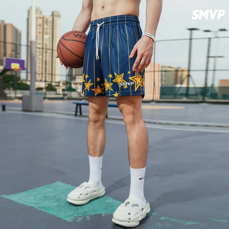 SMVP Sports Shorts Unisex Blue-4