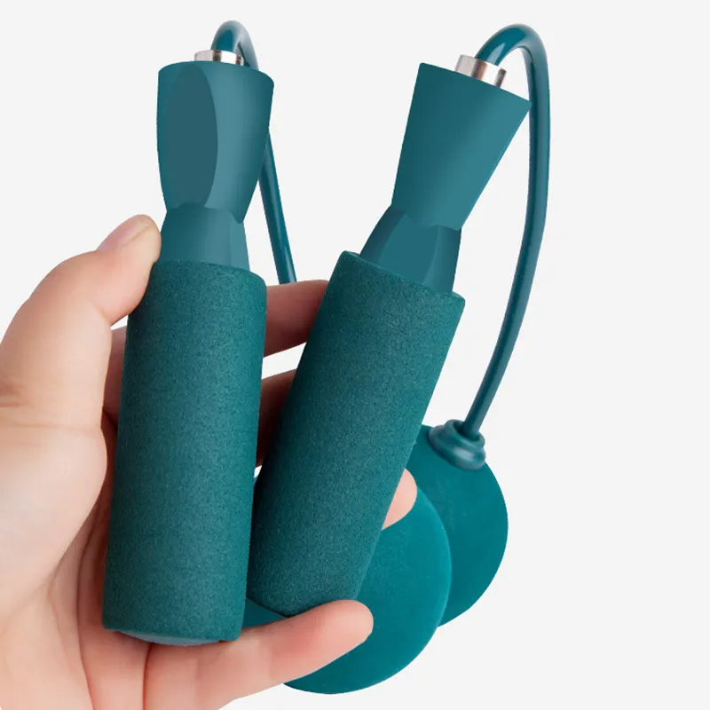 SMVP Aerobic Fat Reduction Non Countable Jump Ropes Fitness Crowd PVC Rope, Foam Controller-4