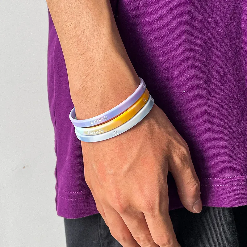 SMVP Sports Bracelets Running Training Basketball Silicone Moisture Wicking Wristband Couple Trendy Accessory-32