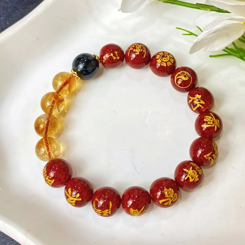 XIBAOCHUNHUA Cinnabar Bracelets Unisex-2