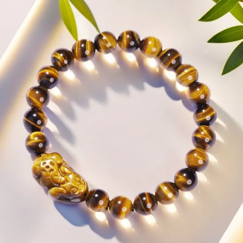 XIBAOCHUNHUA Tiger's Eye Stone Bracelets Unisex-1