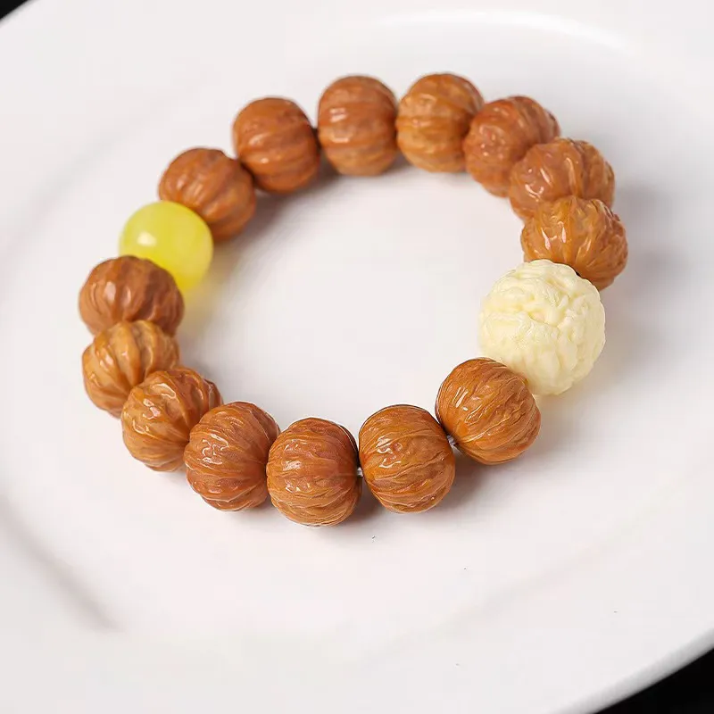 XIBAOCHUNHUA Monkey Head Walnut Bracelets Unisex-1