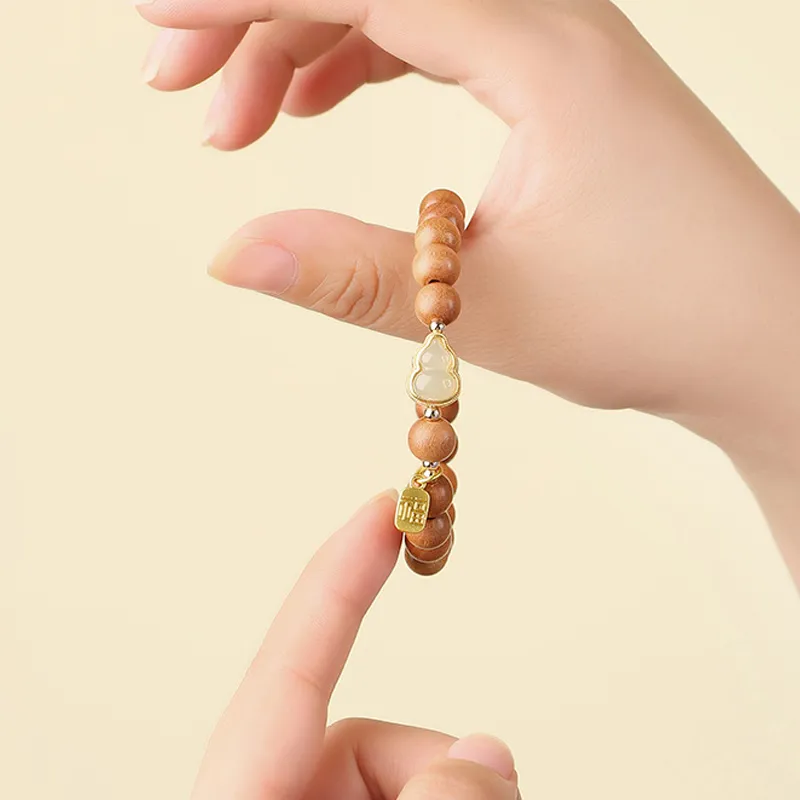 XIBAOCHUNHUA Green Sandalwood Bracelets Unisex-2