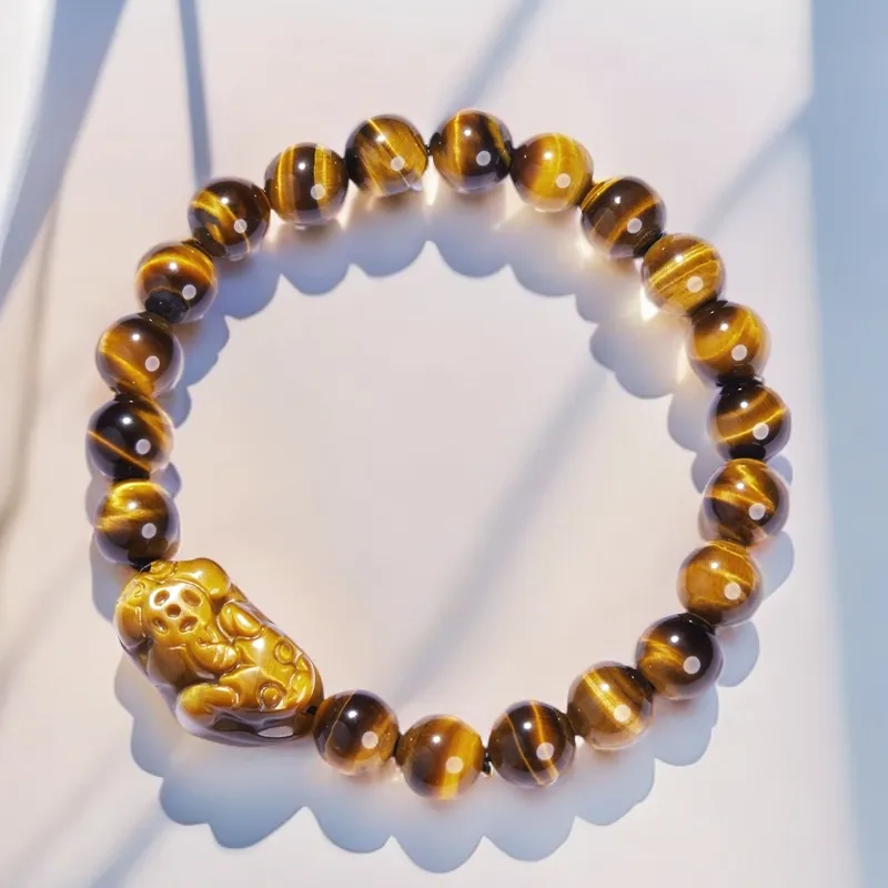 XIBAOCHUNHUA Tiger's Eye Stone Bracelets Unisex-2
