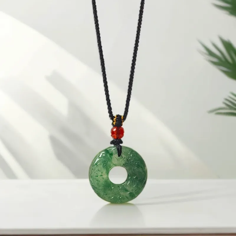 XIBAOCHUNHUA African Emerald Necklaces Unisex-4