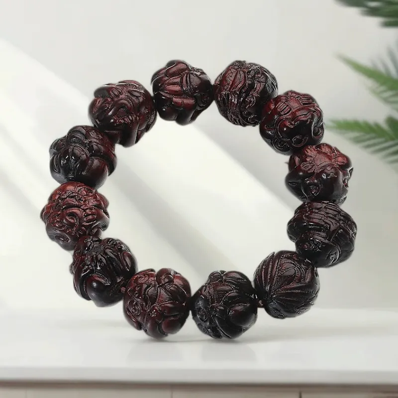 XIBAOCHUNHUA Pterocarpus Bracelets Unisex-1