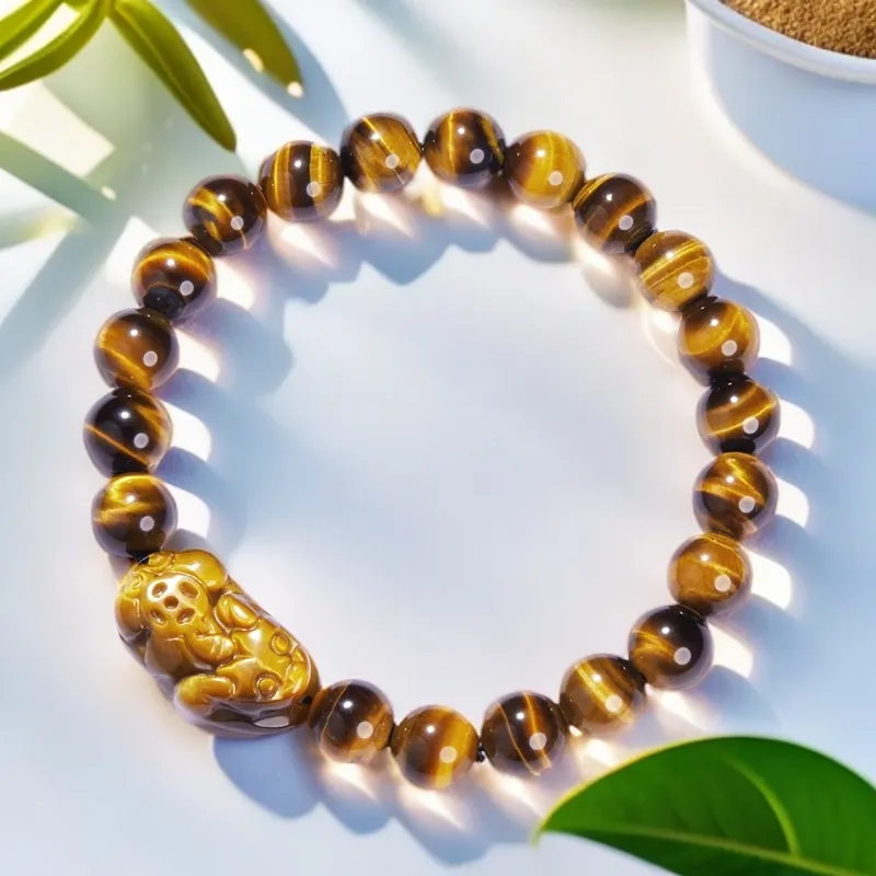 XIBAOCHUNHUA Tiger's Eye Stone Bracelets Unisex-5