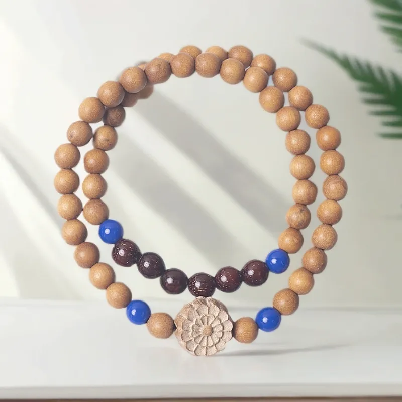 XIBAOCHUNHUA Barbie Sandalwood Wooden Bracelets Unisex-3