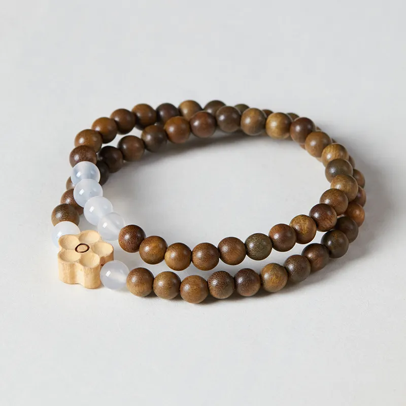 XIBAOCHUNHUA Green Sandalwood Bracelets Unisex-4