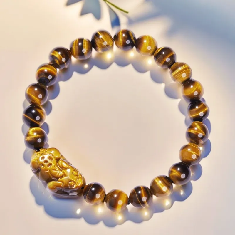 XIBAOCHUNHUA Tiger's Eye Stone Bracelets Unisex-3